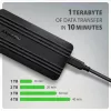 Axagon EEM2-40G USB-C 40Gbps M.2 NVMe SSD-behuizing, ARMORED aluminium