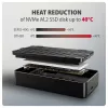 Axagon EEM2-40G USB-C 40Gbps M.2 NVMe SSD-behuizing, ARMORED aluminium
