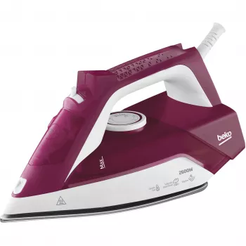 Beko SIM3126R stoomstrijkijzer keramische zool 2600 W rood