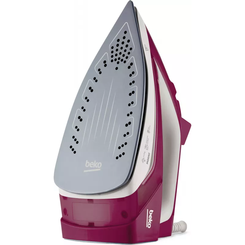Beko SIM3126R stoomstrijkijzer keramische zool 2600 W rood