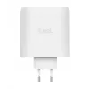 Oplader TRUST Maxo 100W 2-poorts USB-C GaN — 100 W, 2x USB-C, 20 V max, AC, binnen, 2 m kabel, wit