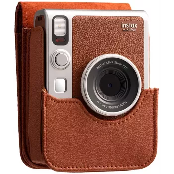 Fujifilm Instax Mini EVO hoes bruin
