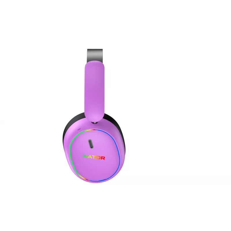 HATOR Phoenix 2 draadloze headset kabel & draadloos hoofdband gaming USB Type-C / USB Type-A Bluetooth violet