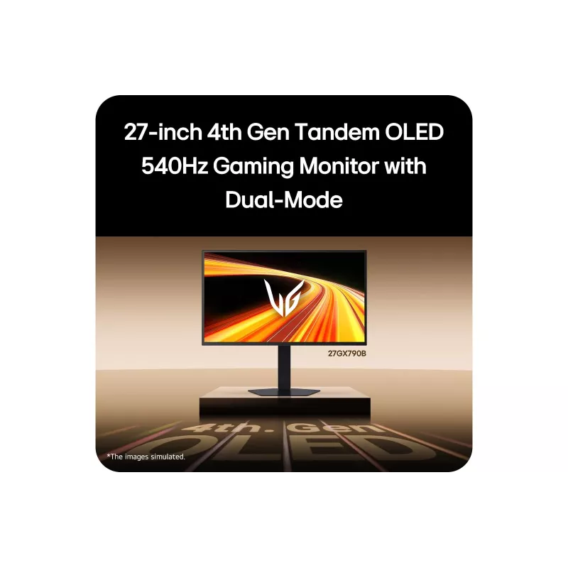 LG 27GX790B-B computermonitor 68,6 cm (27 inch) 2560 x 1440 pixels Quad HD OLED zwart
