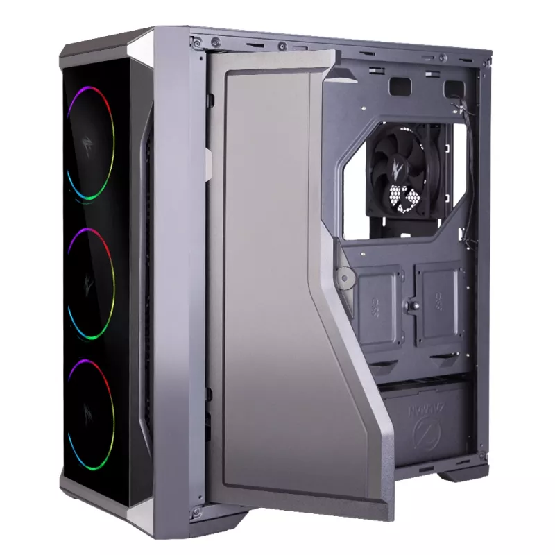 Zalman Z8 TG ATX Mid Tower PC-behuizing, ARGB-ventilator x3, T/G Midi Tower zwart