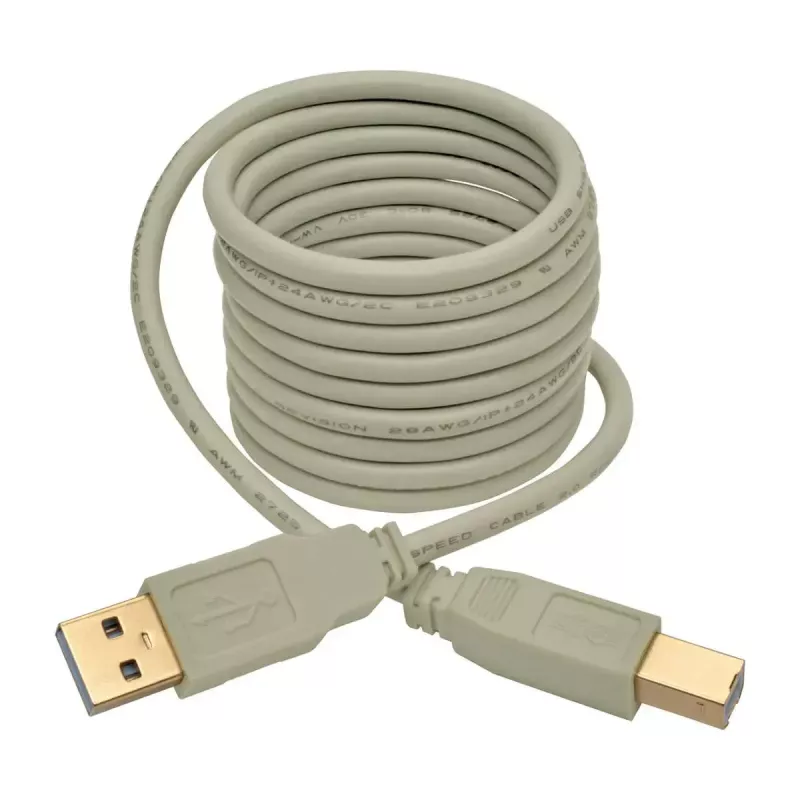 USB 2.0 A naar B kabel Tripp Lite U022-006-BE 1,8 m beige