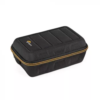 Cameratas Lowepro HARDSIDE CS 60 — hardcase tas, compact, 140×85×227 mm, zwart/oranje