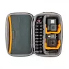 Cameratas Lowepro HARDSIDE CS 60 — hardcase tas, compact, 140×85×227 mm, zwart/oranje