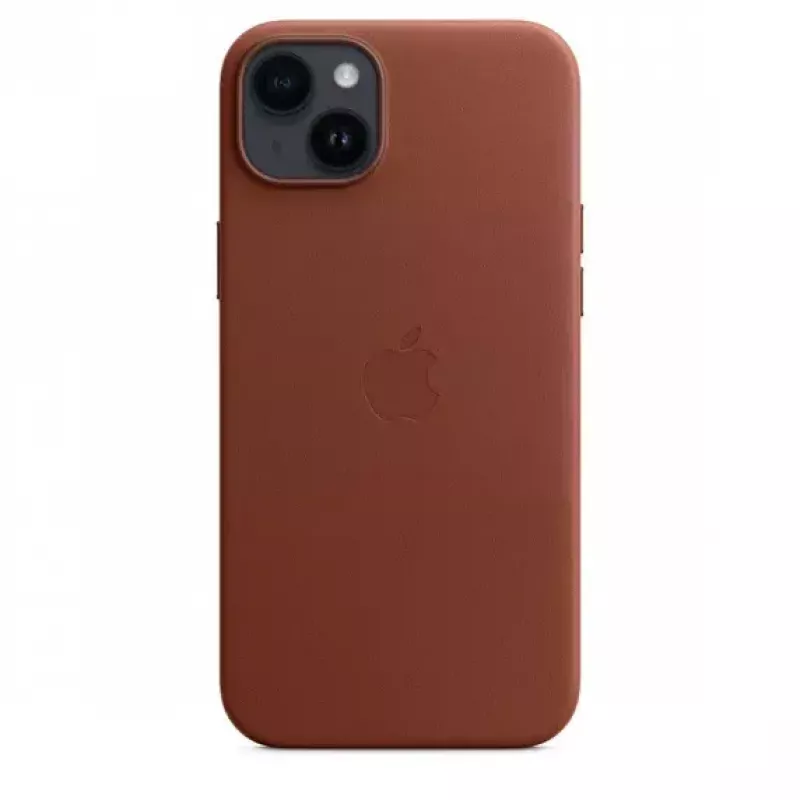 Hoes Apple iPhone 14 Plus leren hoes met MagSafe Umber