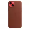 Hoes Apple iPhone 14 Plus leren hoes met MagSafe Umber