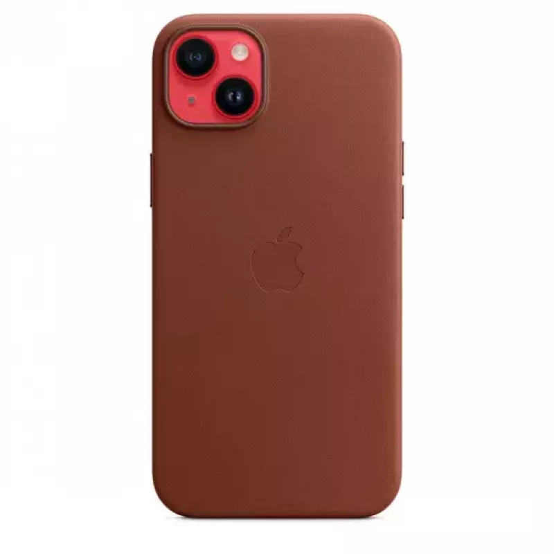 Hoes Apple iPhone 14 Plus leren hoes met MagSafe Umber