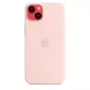 Silicone hoes Apple iPhone 14 Plus MagSafe Chalk Pink hoes