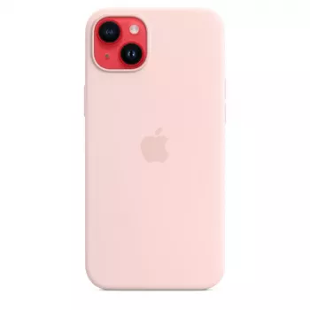 Silicone hoes Apple iPhone 14 Plus MagSafe Chalk Pink hoes