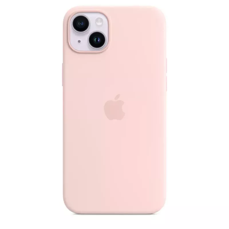 Silicone hoes Apple iPhone 14 Plus MagSafe Chalk Pink hoes