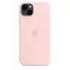 Silicone hoes Apple iPhone 14 Plus MagSafe Chalk Pink hoes