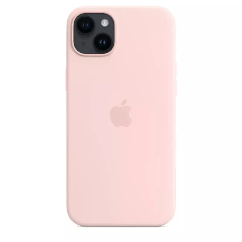 Silicone hoes Apple iPhone 14 Plus MagSafe Chalk Pink hoes