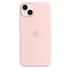Silicone hoes Apple iPhone 14 Plus MagSafe Chalk Pink hoes