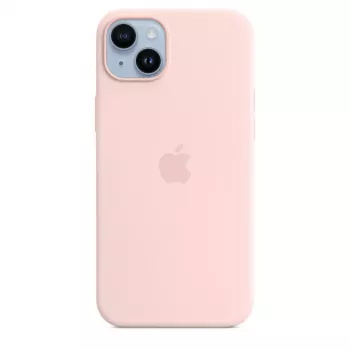 Silicone hoes Apple iPhone 14 Plus MagSafe Chalk Pink hoes