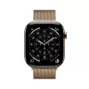 Apple Watch GPS + Cellular 46mm goud titanium behuizing Gold Milanese Loop M/L