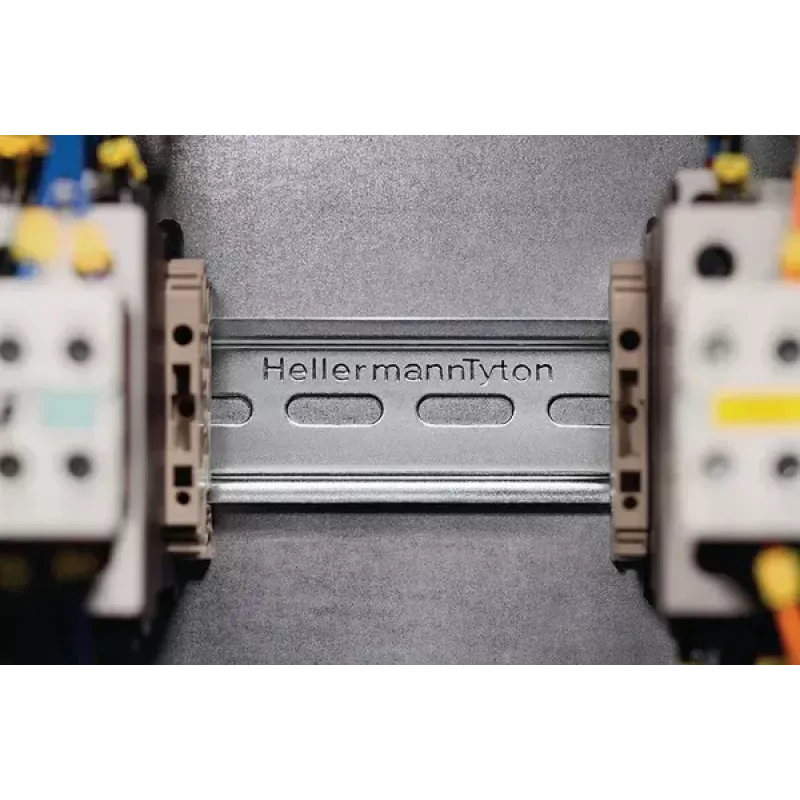 Kabelgootaccessoire HellermannTyton 181-47061 — stalen afstandhouder 35 mm x 7,5 mm
