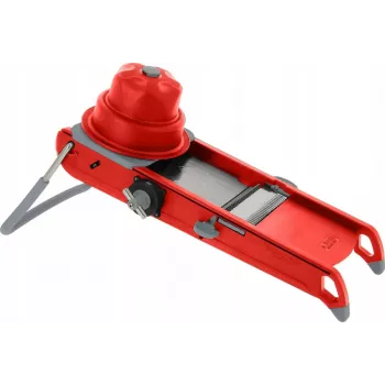 Mandoline de buyer Swing Plus DB2015-43 rood — instelbare snijdikte, roestvrij staal