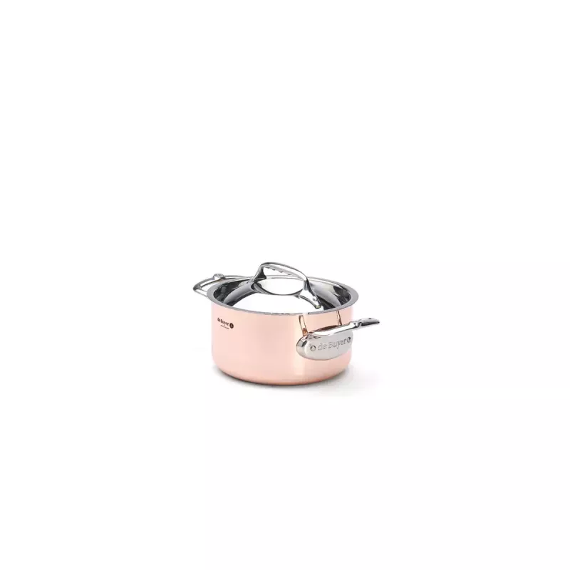 Steelpan de Buyer 6242.16 1,8L rond koper roestvrij staal