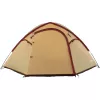 COLEMAN Darwin 4 Plus zomercampingtent voor 4 personen — beige/donkerrood