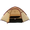 COLEMAN Darwin 4 Plus zomercampingtent voor 4 personen — beige/donkerrood