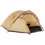 COLEMAN Darwin 4 Plus zomercampingtent voor 4 personen — beige/donkerrood
