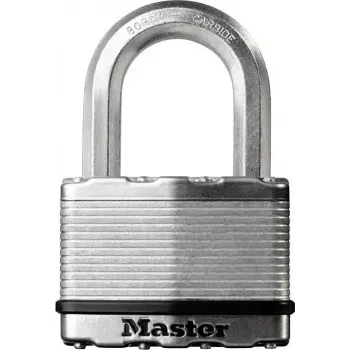 Hangslot MASTERLOCK M5EURDCC veiligheidsniveau 9, beugel van gehard staal, messing lichaam