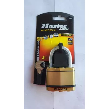 Hangslot MASTERLOCK M15BEURDLF gelamineerd staal 64 mm beugel sleutelbediend