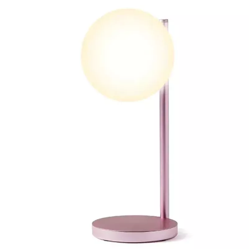 Tafel-ledlamp Lexon Bubble Lamp LH70LP lichtroze 15W met draadloze oplader