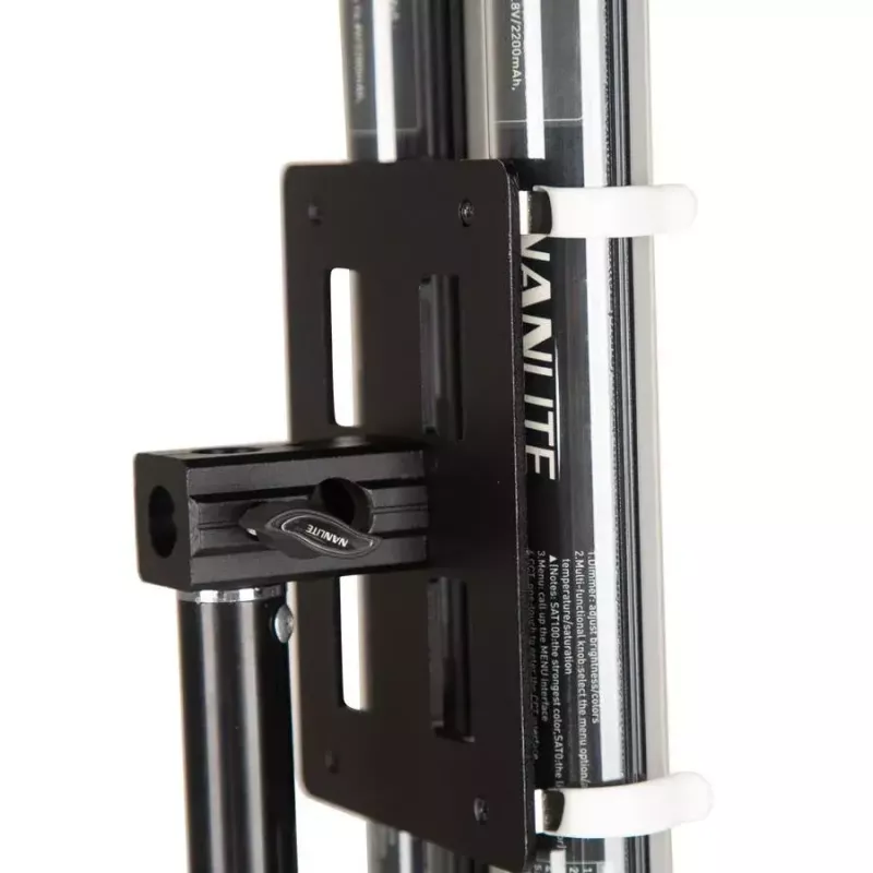 Montageset Nanlite Pavotube Double Bank 2 T12 LED mast zwart