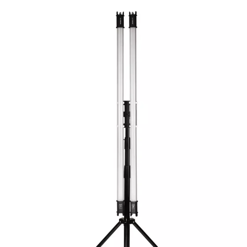Montageset Nanlite Pavotube Double Bank 2 T12 LED mast zwart