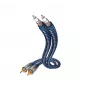 Audiokabel Inakustik 0040403 3m 2xRCA blauw