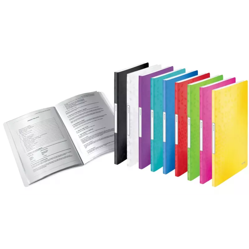 Presentatiemap Leitz WOW 20 hoesjes A4 rood polypropyleen