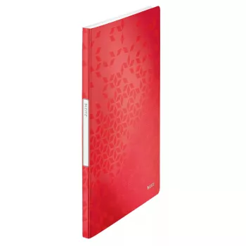 Presentatiemap Leitz WOW 20 hoesjes A4 rood polypropyleen
