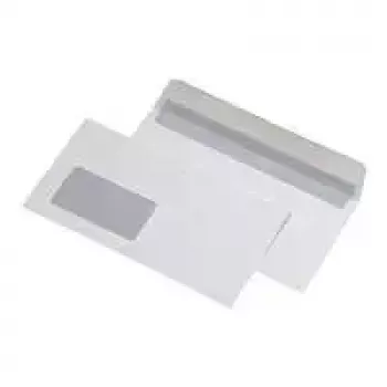 MAILmedia 25711-0 envelop C5, met venster, wit, 100 g/m², zelfklevend