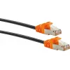 Netwerkkabel Schwaiger CKO7020 531 RJ-45 Cat7 2 m zwart oranje