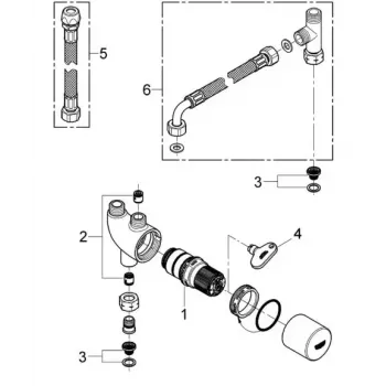 Thermostaat GROHE 34487000 chroom