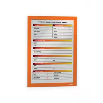 Magneetframe A4 Durable DURAFRAME oranje