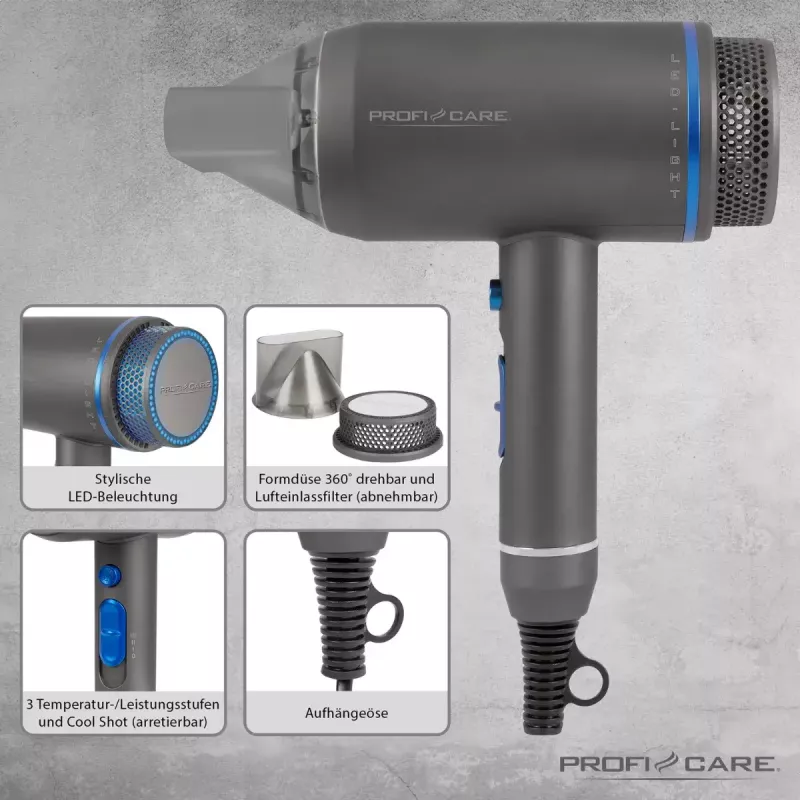 Haardroger ProfiCare 330820 1800 W