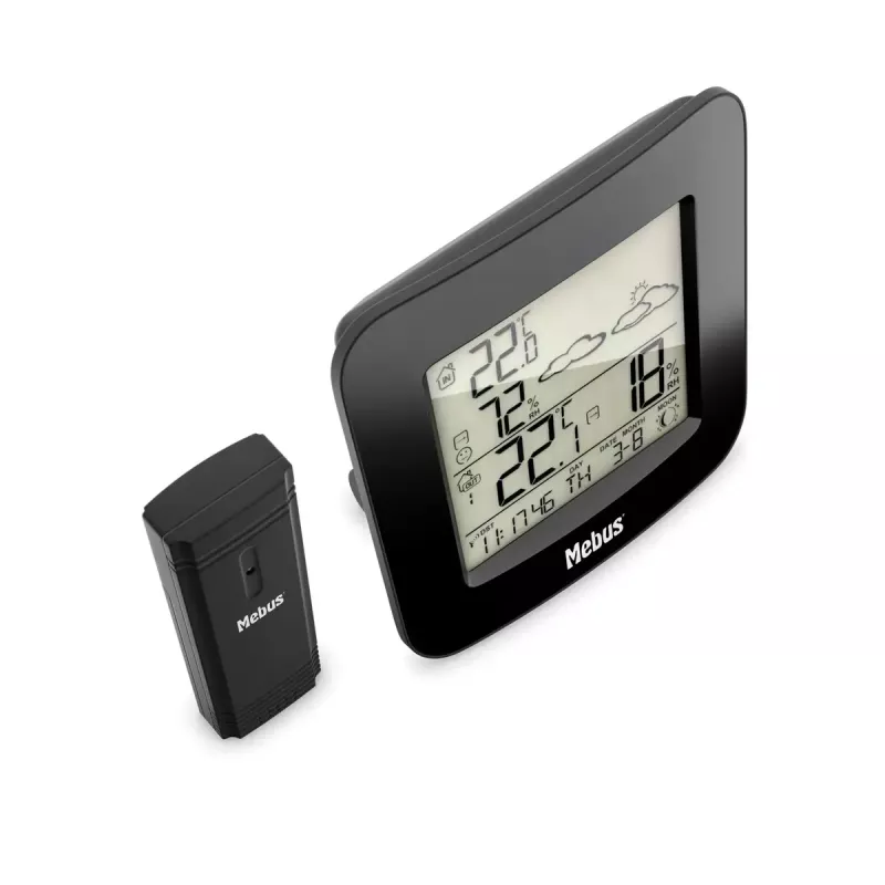 Mebus 40715 weerstation radio zwart