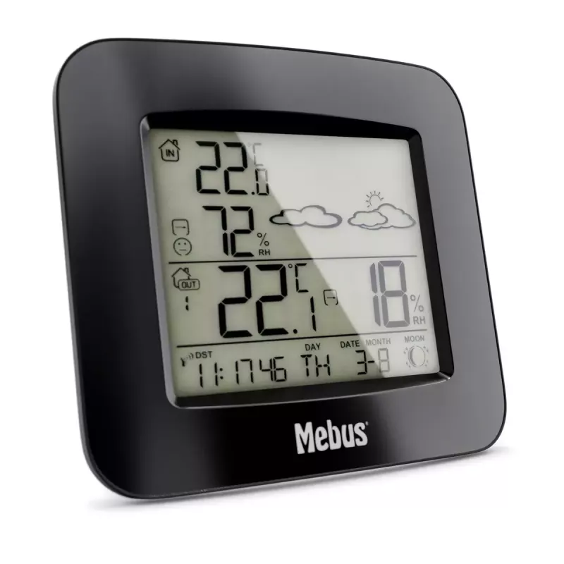 Mebus 40715 weerstation radio zwart