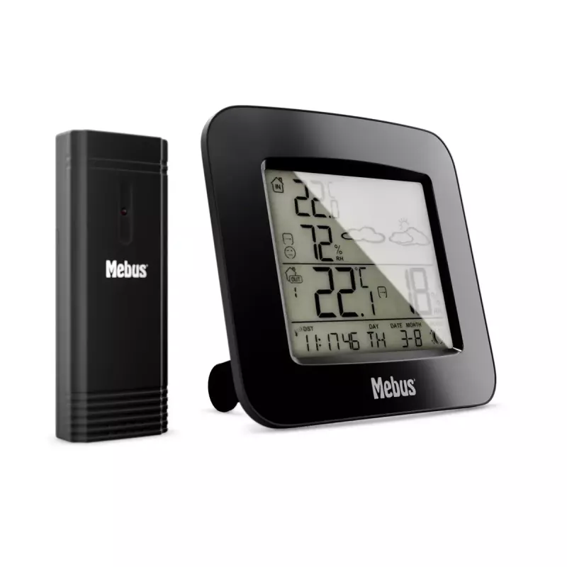 Mebus 40715 weerstation radio zwart