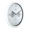 Mebus 52826 wand-/tafelklok rond zwart grijs wit