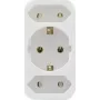 REV 2-voudige elektrische tussenstekker met randaarde, wit, model 0512735777 WS
