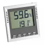 Elektronische binnen-hygrometer TFA-Dostmann 30.5010 digitale weergave grijs zilver