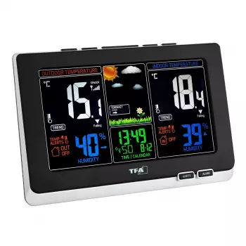 Digitaal weerstation TFA-Dostmann 35.1129.01 zwart