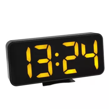 Digitale wekker TFA-Dostmann 60.2027.01 zwart LED batterij